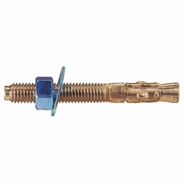 Torquemaster Torquemaster Wedge Anchor, 1/2" Dia., 4-1/4" L, Stainless Steel Blue Ruspert, 10 PK 55224 - main